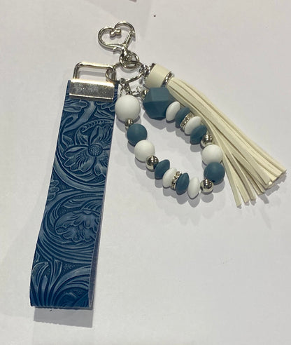 Beaded Wristlet Key Ring/Bag Charm