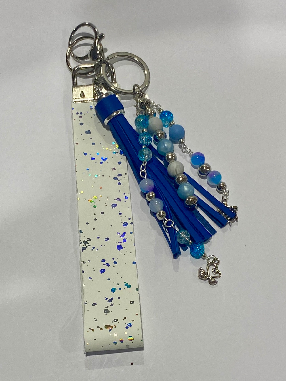 Hand Made Beaded Wristlet Key Ring/Bag Charm