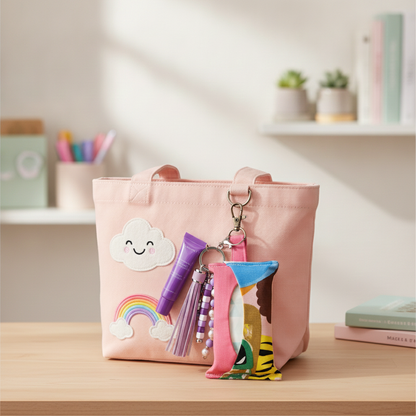 Handmade Bag Charms & Tissue Holder Combos — Unique Designs