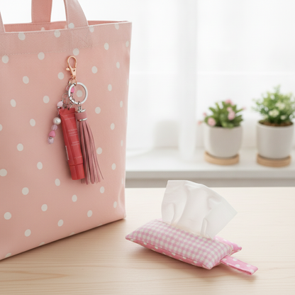Handmade Bag Charms & Tissue Holder Combos — Unique Designs