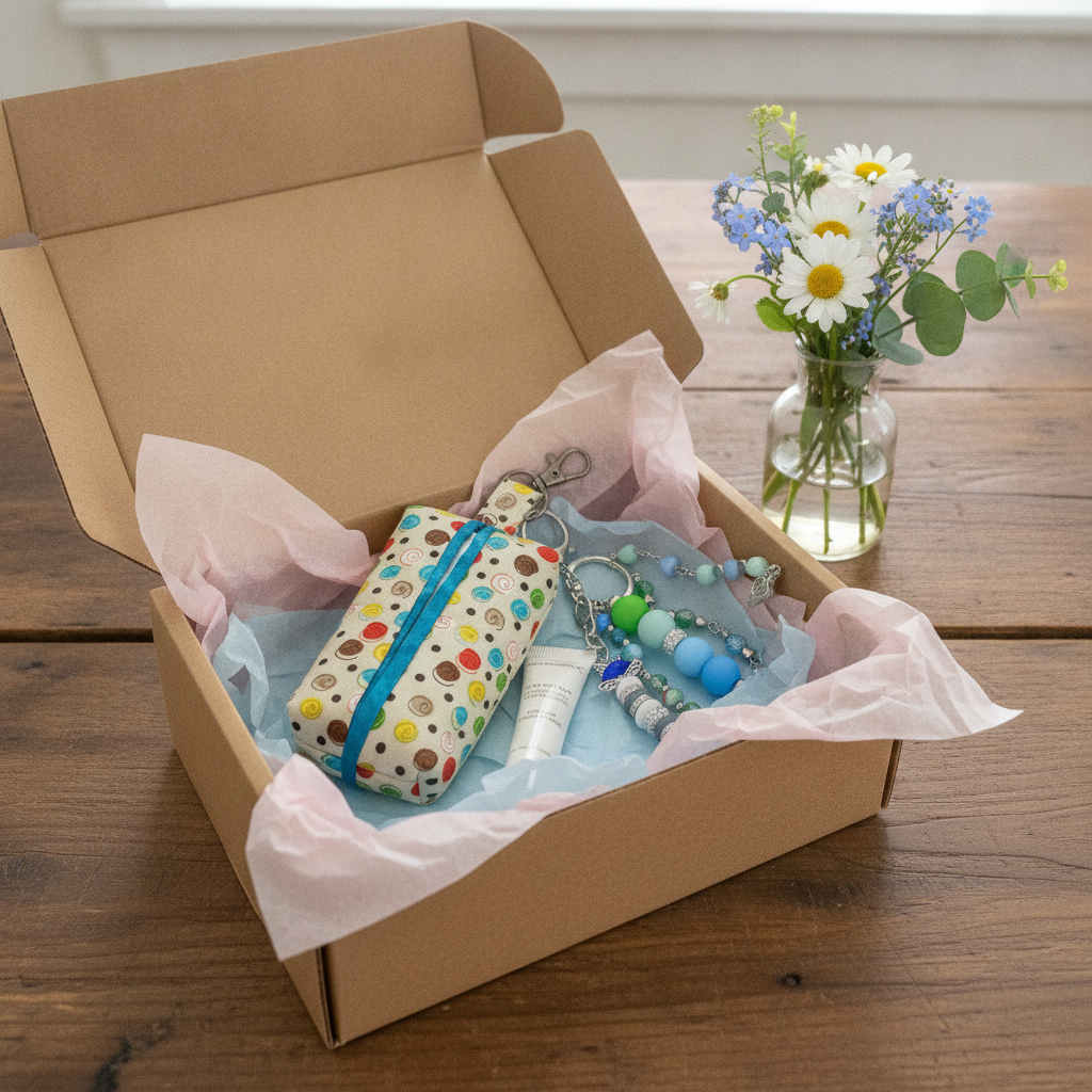 Handmade Bag Charms & Tissue Holder Combos — Unique Designs