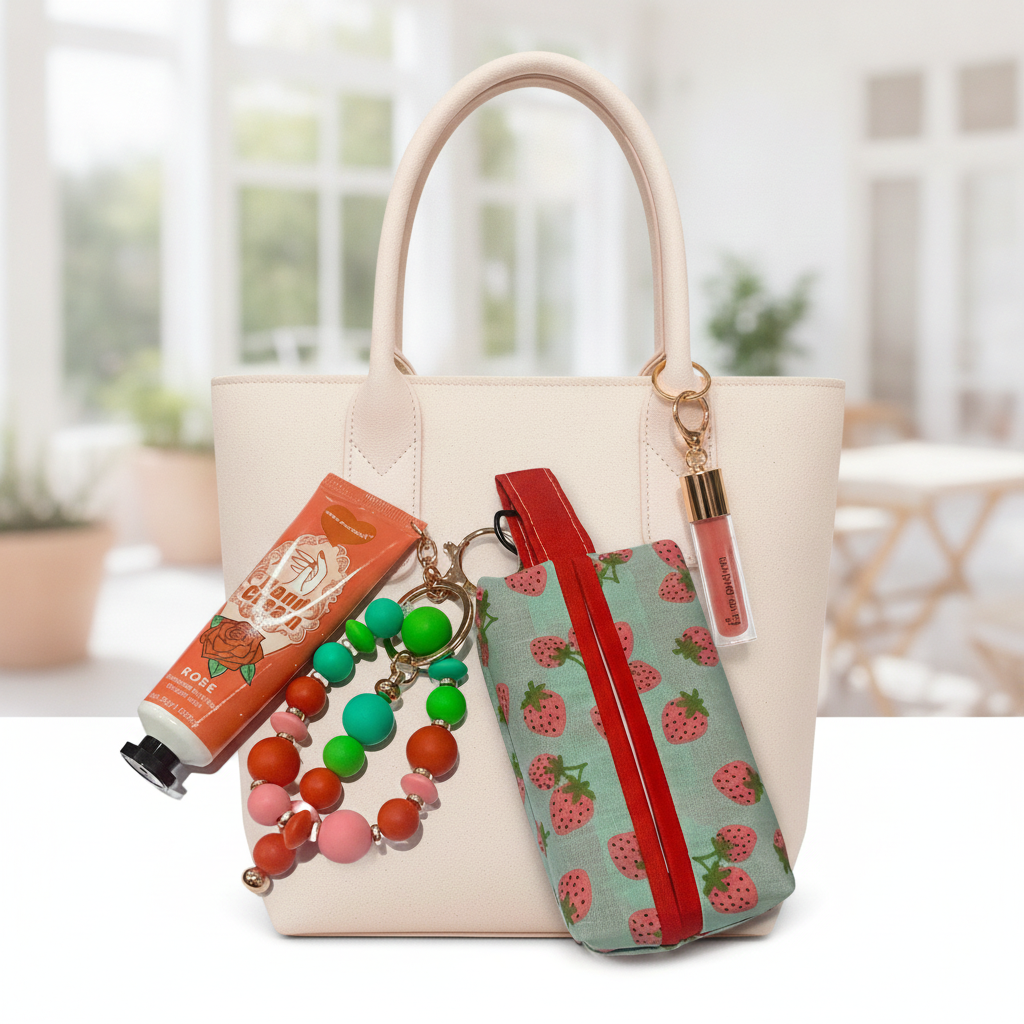 Handmade Bag Charms & Tissue Holder Combos — Unique Designs