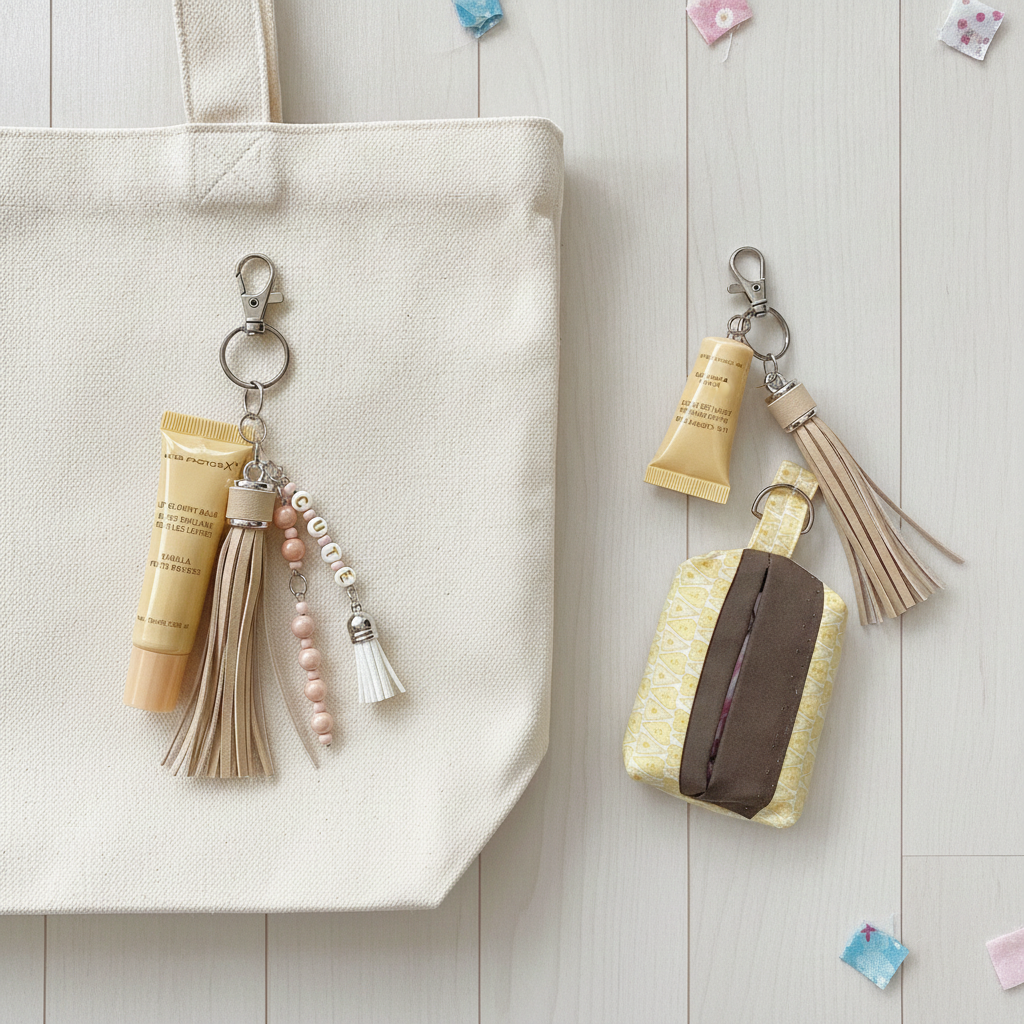 Handmade Bag Charms & Tissue Holder Combos — Unique Designs