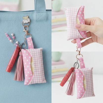 Handmade Bag Charms & Tissue Holder Combos — Unique Designs