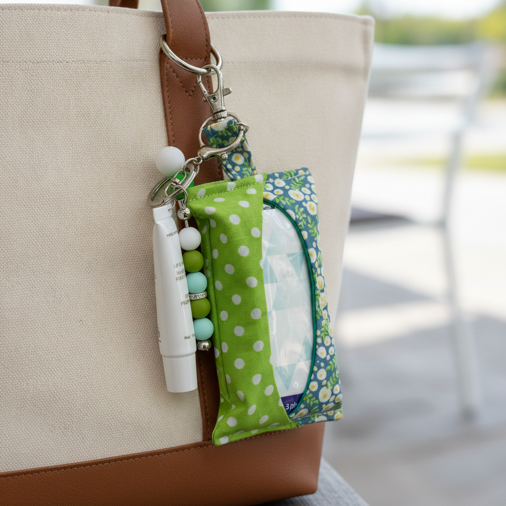 Handmade Bag Charms & Tissue Holder Combos — Unique Designs