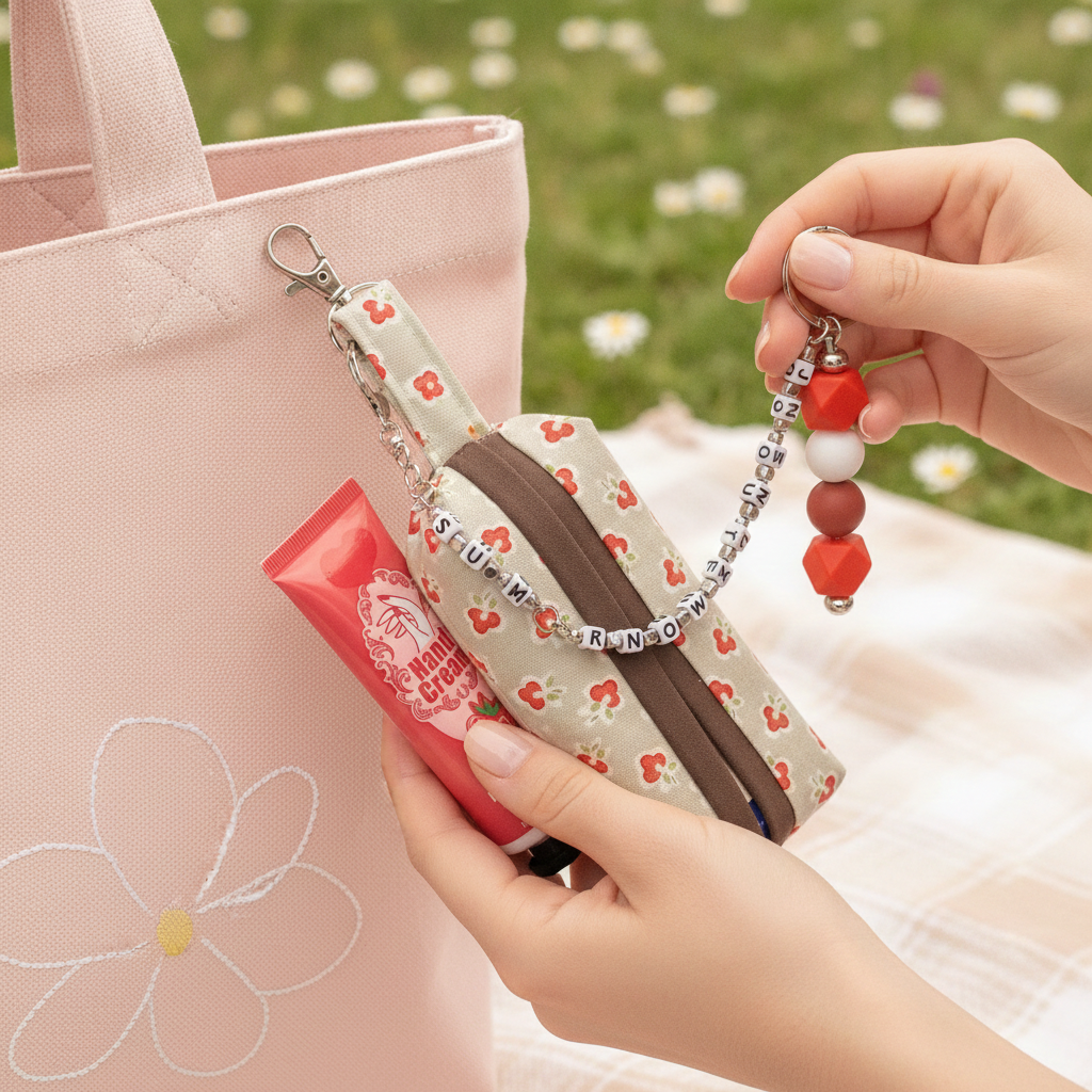Handmade Bag Charms & Tissue Holder Combos — Unique Designs