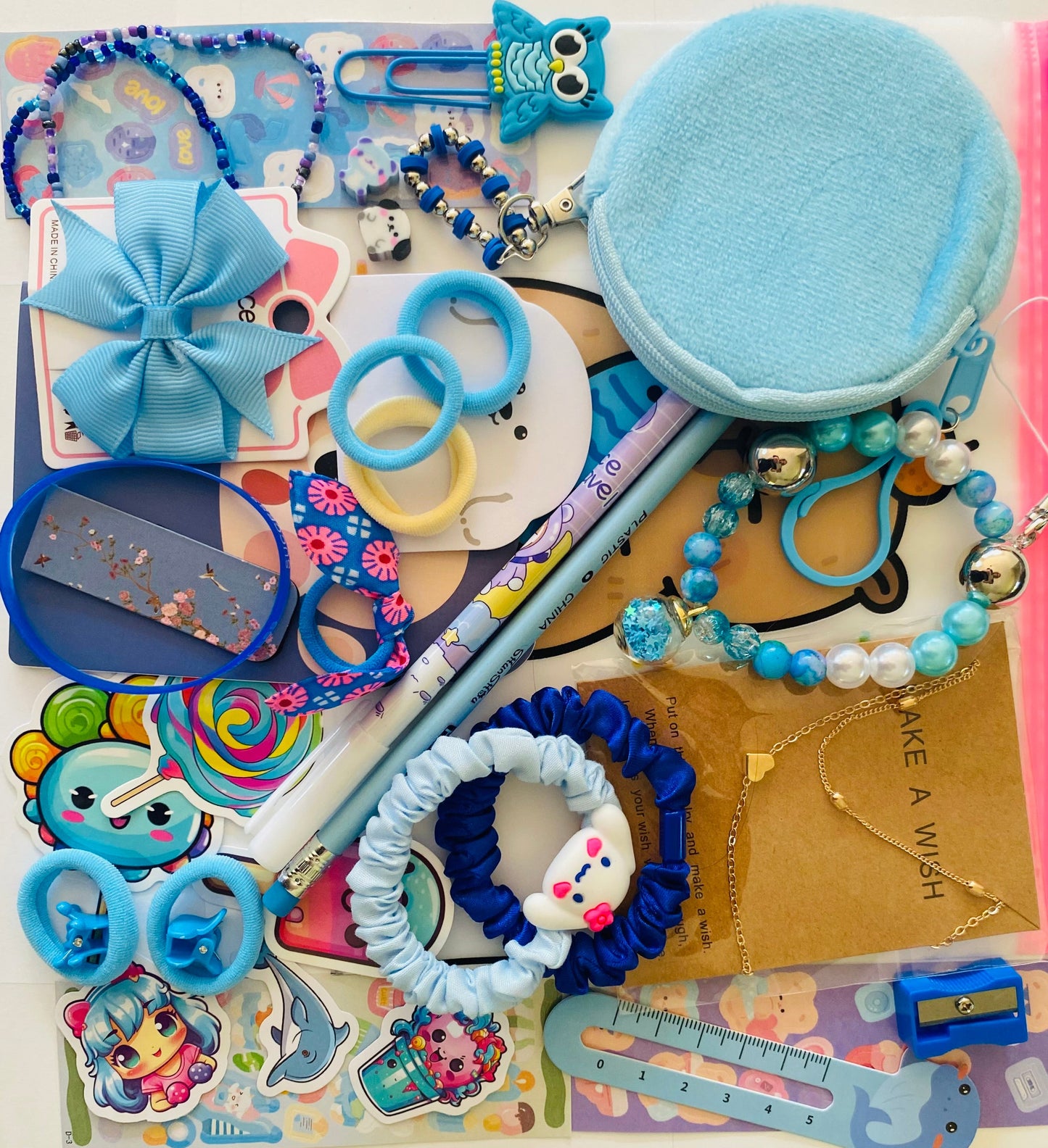 A pretty blue bundle